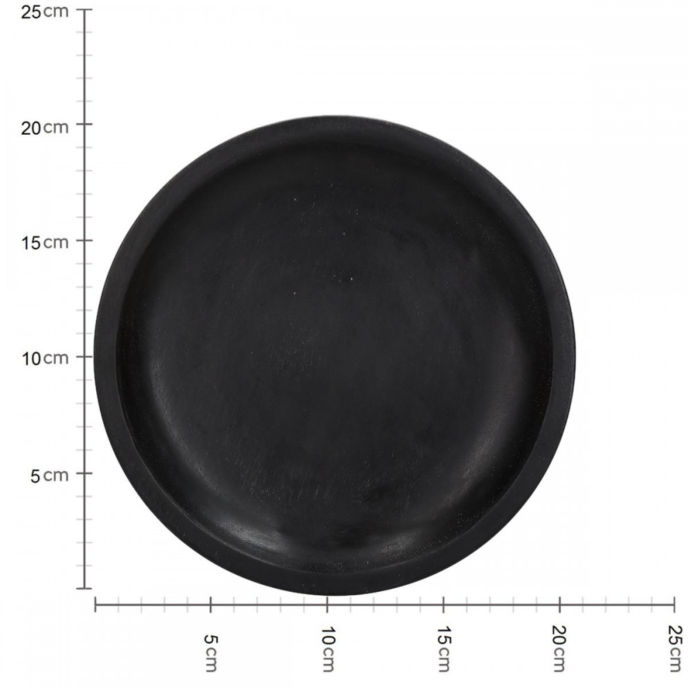 Δίσκος ArteLibre Μαύρο Ξύλο 20.3x20.3x2.5cm