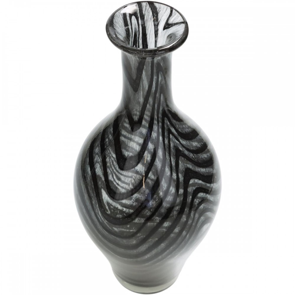 Βάζο ArteLibre Μαύρο Γυαλί 14x14x32.5cm