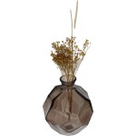 Βάζο ArteLibre Καφέ Ανακυκλωμένο Γυαλί 16x16x18cm