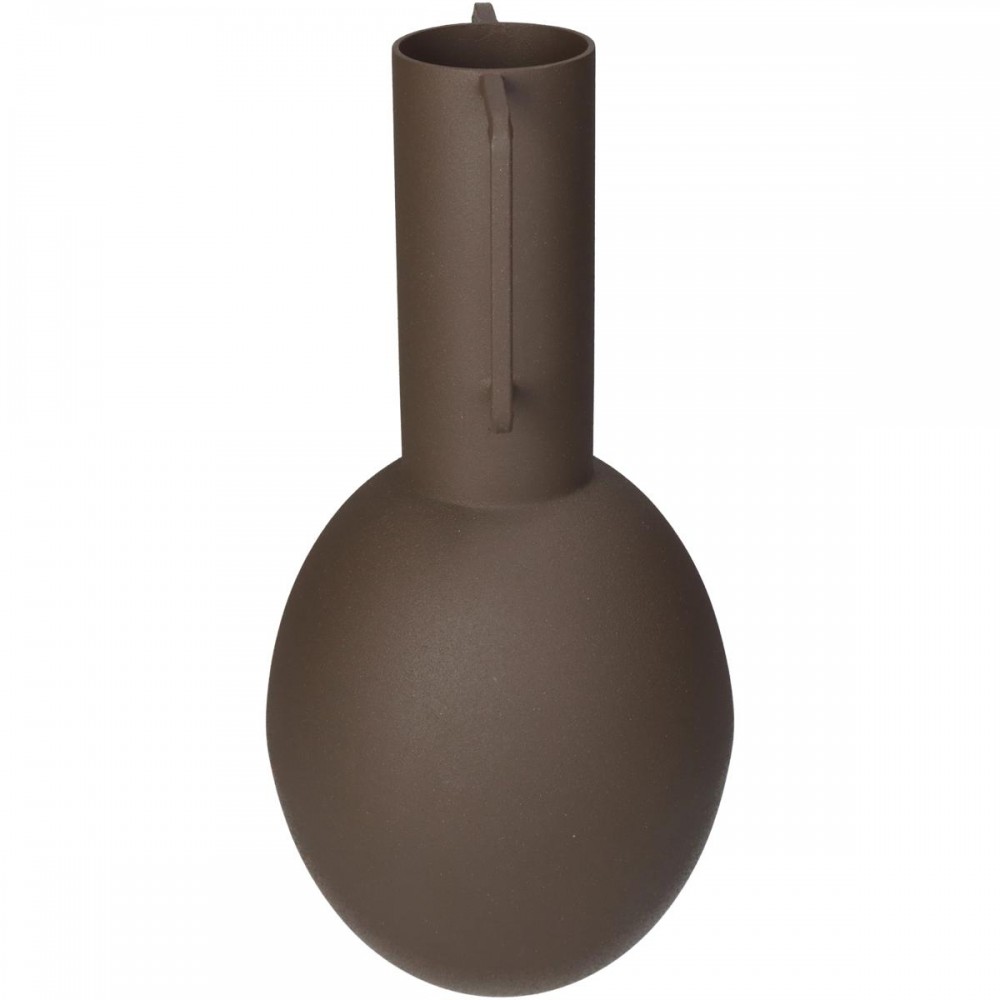 Βάζο ArteLibre Καφέ Μέταλλο 13x13x27cm
