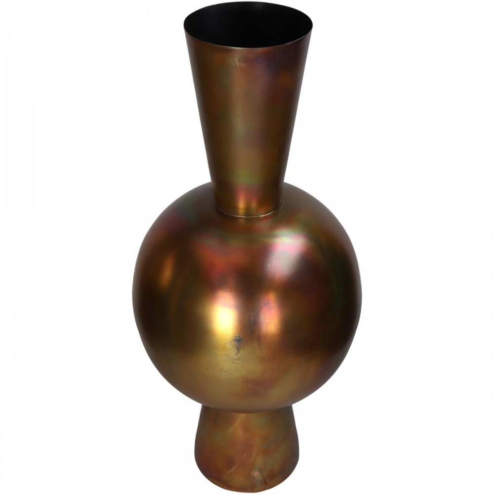 Βάζο ArteLibre Μπρονζέ Μέταλλο 30x30x70cm