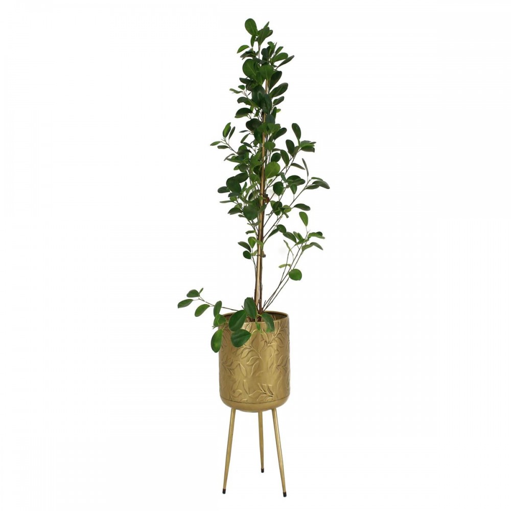 Κασπώ ArteLibre Φύλλο Χρυσό Μέταλλο 25x25x46.5cm Σετ 3Τμχ