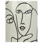 Βάζο ArteLibre Πρόσωπο Λευκό Δολομίτης 12.7x12.7x28.2cm