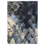 Μαξιλάρι ArteLibre Δέρμα Φιδιού Μπλε Βελούδο 45x45cm