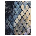 Μαξιλάρι ArteLibre Δέρμα Φιδιού Μπλε Βελούδο 40x60cm