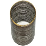 Κηροπήγιο ArteLibre Κορδόνι Καφέ Γυαλί 10x10x11cm
