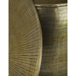 Τραπεζάκι-Κασπώ ArteLibre Χρυσό Μέταλλο 50x50x44cm Σετ 2Τμχ