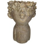 Κασπώ ArteLibre Πρόσωπο Χρυσό Τσιμέντο 17.5x17x25.5cm