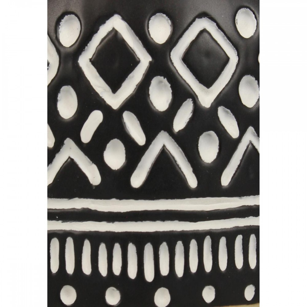 Κασπώ ArteLibre Tribal Μαύρο Κεραμικό 15x15x27.5cm