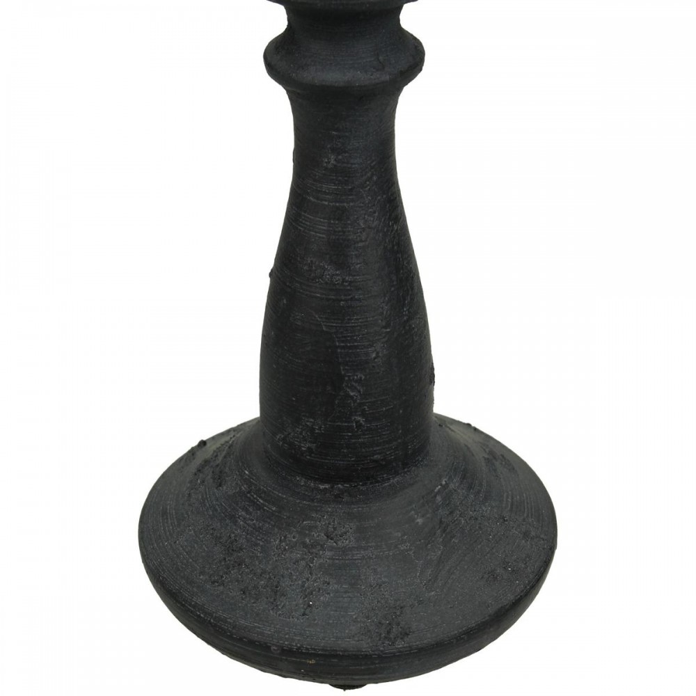Κηροπήγιο ArteLibre Μαύρο Polyresin 8.5x8.5x22cm