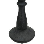 Κηροπήγιο ArteLibre Μαύρο Polyresin 8.5x8.5x22cm