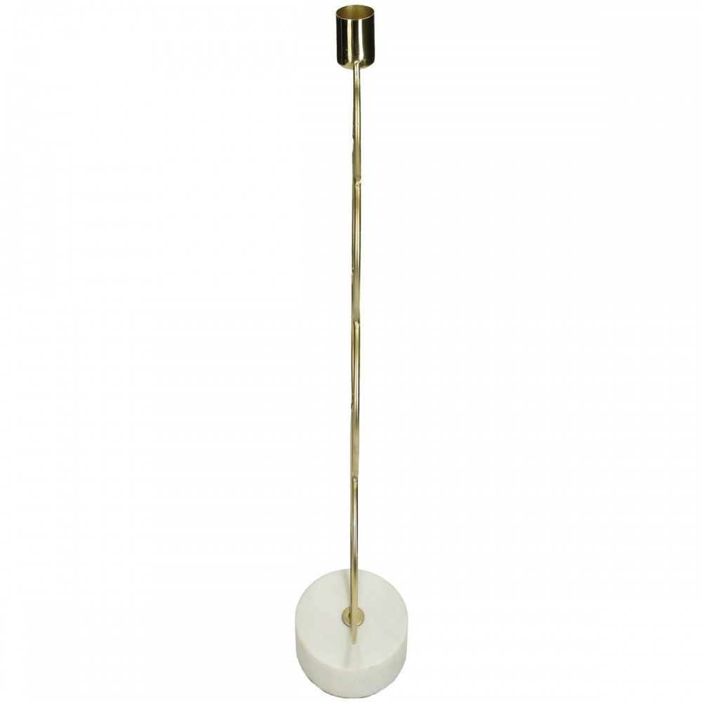 Κηροπήγιο ArteLibre Χρυσό Μέταλλο 13x8.5x36cm