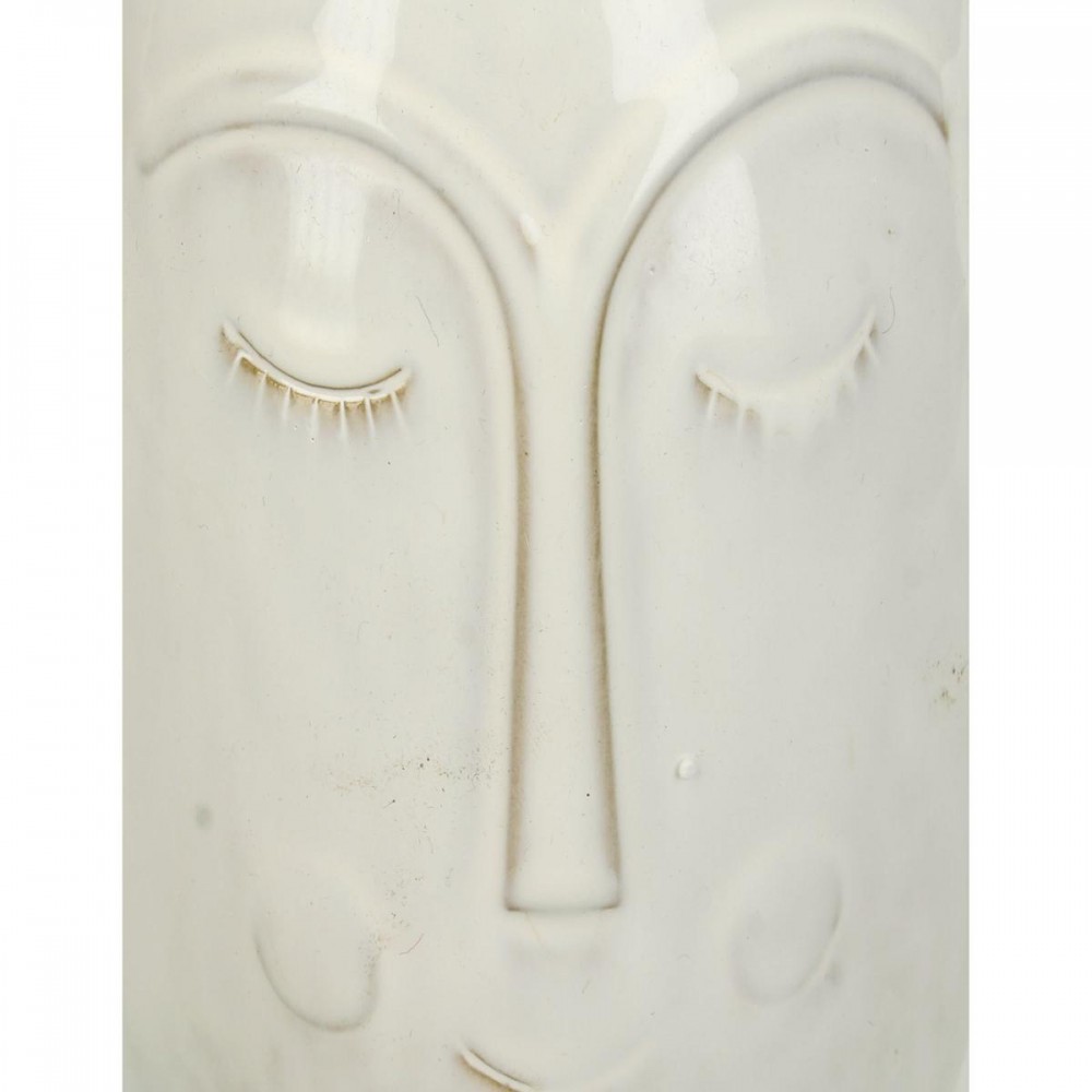 Βάζο ArteLibre Πρόσωπο Λευκό Κεραμικό 19x12.7x18.6cm