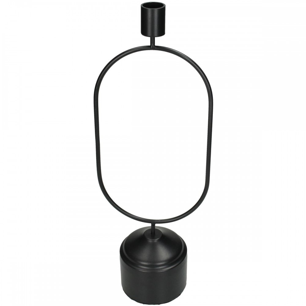 Κηροπήγιο ArteLibre Μαύρο Μέταλλο 13x8.5x36cm