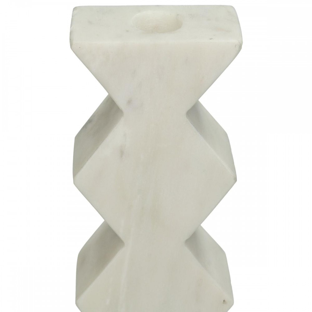 Κηροπήγιο ArteLibre Λευκό Μάρμαρο 8x4x15.5cm