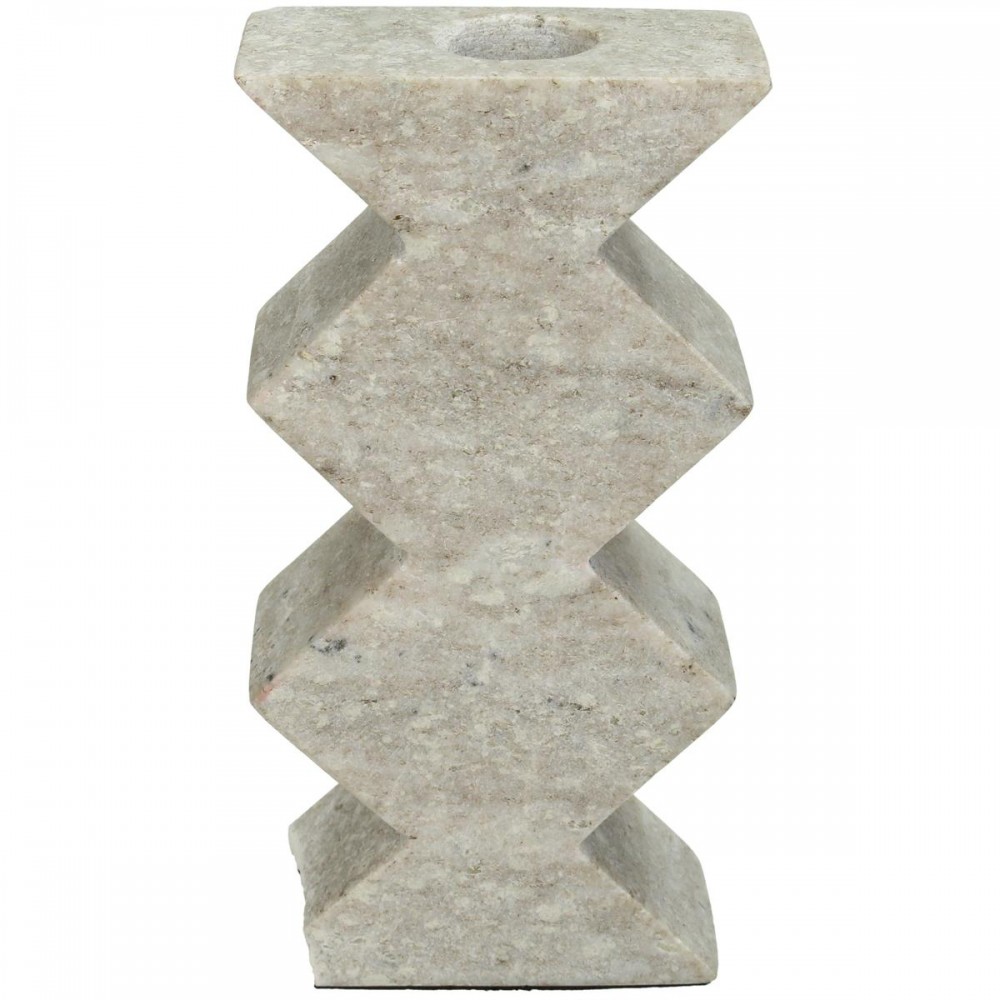 Κηροπήγιο ArteLibre Μπεζ Μάρμαρο 8x4x15.5cm