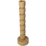Κηροπήγιο ArteLibre Φυσικό Polyresin 8x8x30cm
