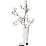 Βάζο ArteLibre Μπότα Λευκό Κεραμικό 18.7x8.3x34.5cm