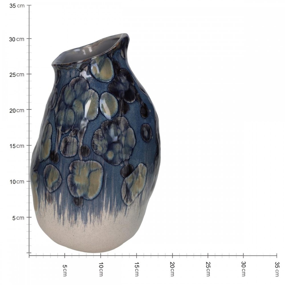 Βάζο ArteLibre Μπλε Κεραμικό 19.5x19.5x31cm