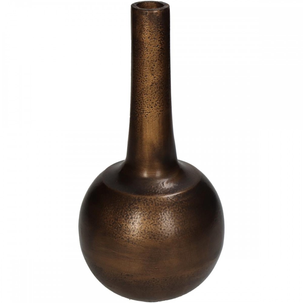 Βάζο ArteLibre Μπρονζέ Αλουμίνιο 11x11x23cm