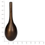 Βάζο ArteLibre Μπρονζέ Αλουμίνιο 15x15x45cm