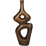 Βάζο ArteLibre Μπρονζέ Αλουμίνιο 16x5x39cm
