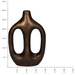Βάζο ArteLibre Μπρονζέ Αλουμίνιο 19x6.5x30cm