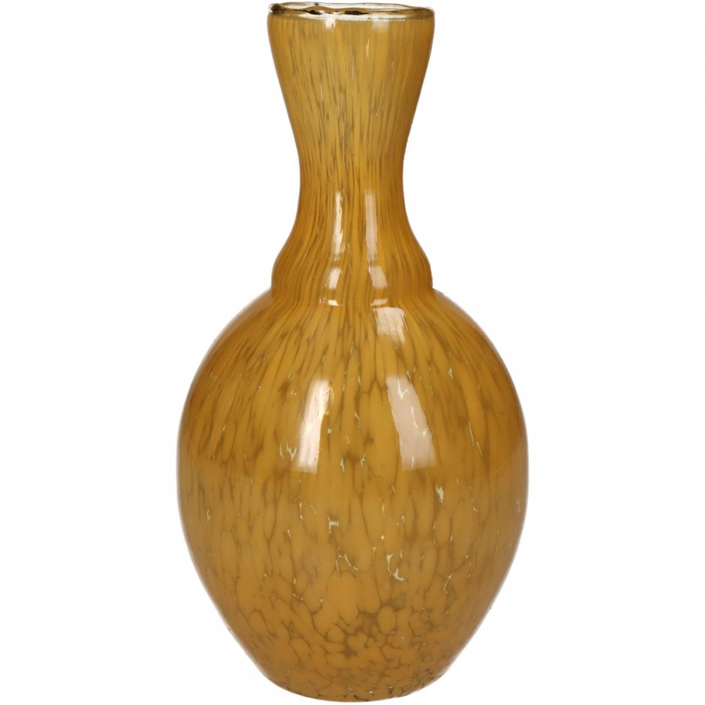 Βάζο ArteLibre Ώχρα Γυαλί 12x12x23cm