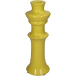 Κηροπήγιο ArteLibre Κίτρινο Κεραμικό 8x8x24cm