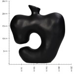 Βάζο ArteLibre Ακανόνιστο Μαύρο Polyresin 22.5x8x23.5cm