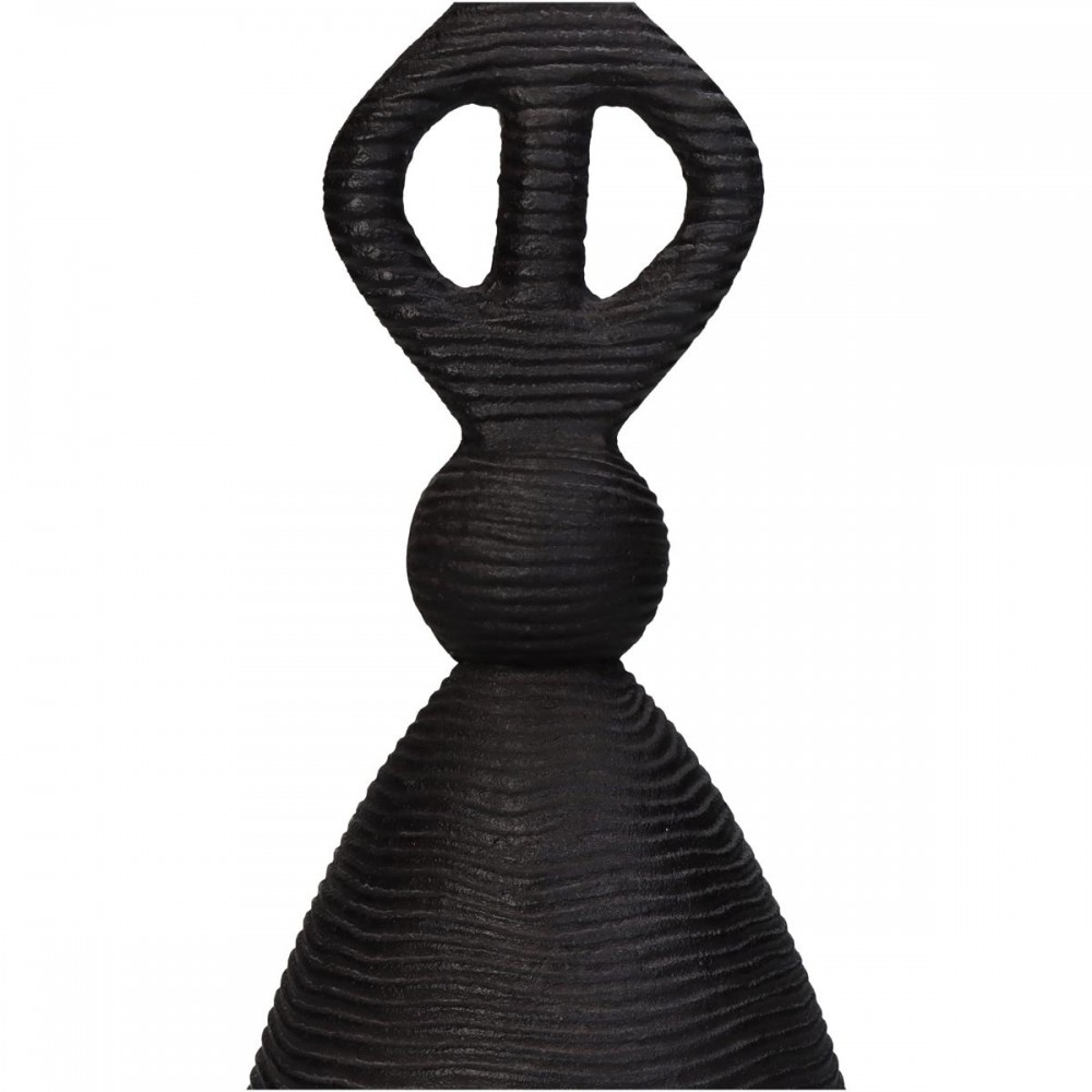 Κηροπήγιο ArteLibre Μαύρο Αλουμίνιο 11.5x11.5x27cm