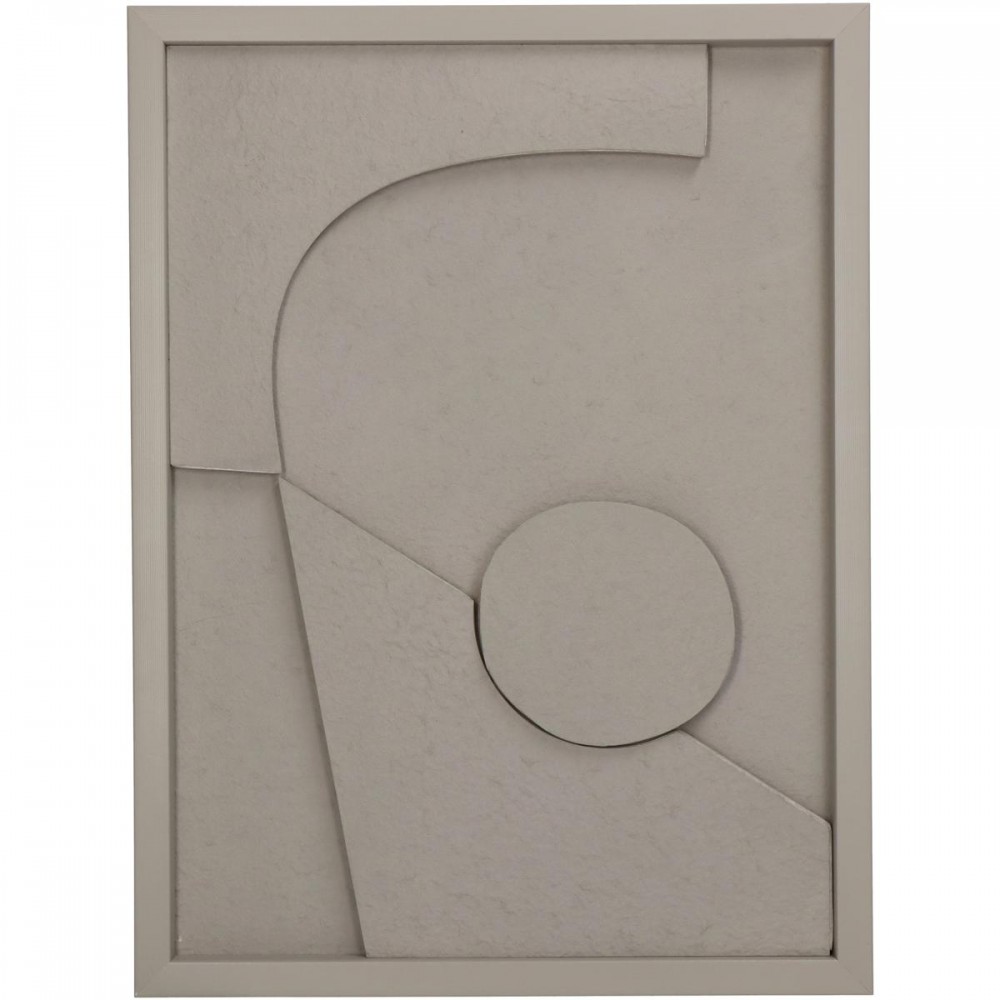 Διακοσμητικό Τοίχου ArteLibre Μπεζ Χαρτί 30x3x40cm
