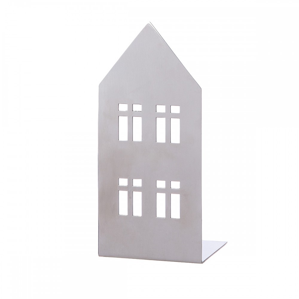 Ρεσώ Θήκη Σπίτι "Casita" Ατσάλι Ασημένιο PU 9.5x7x20cm
