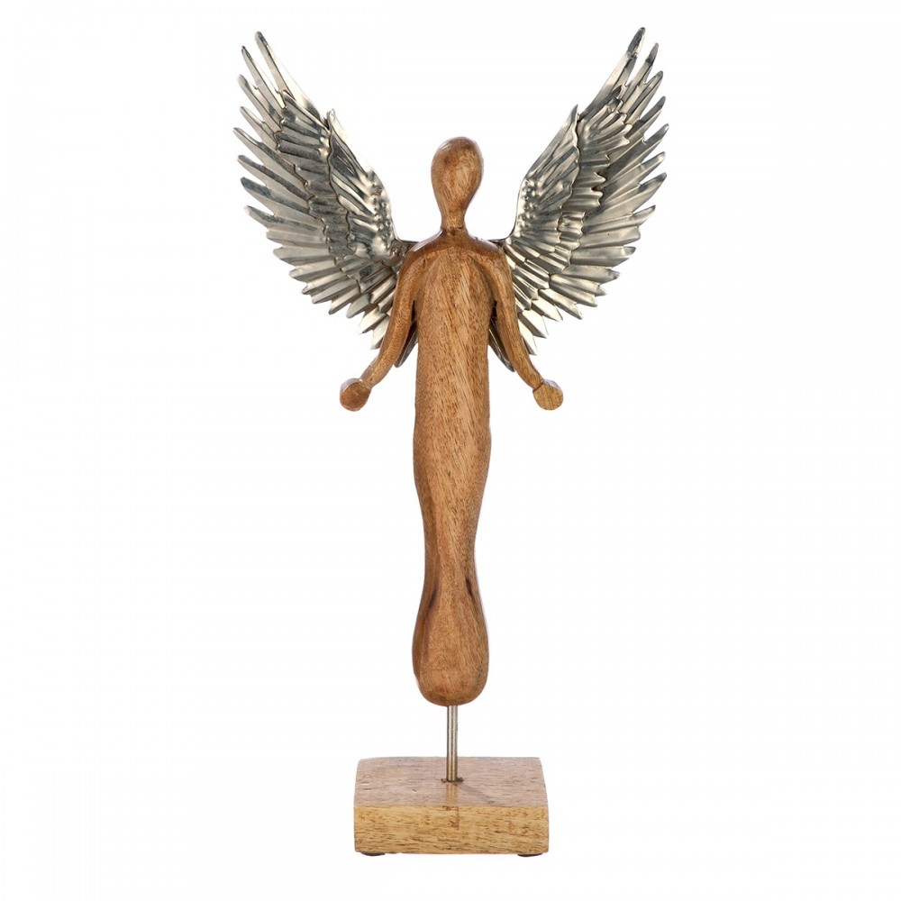 Φιγούρα Angels "Diana" Mango Ξύλο Ecru PU 4 19x7x36.5cm