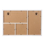 Photo Θήκη Rectangular "Imago" Acrilic Mdf Ecru Λευκό PU 48x3x32cm