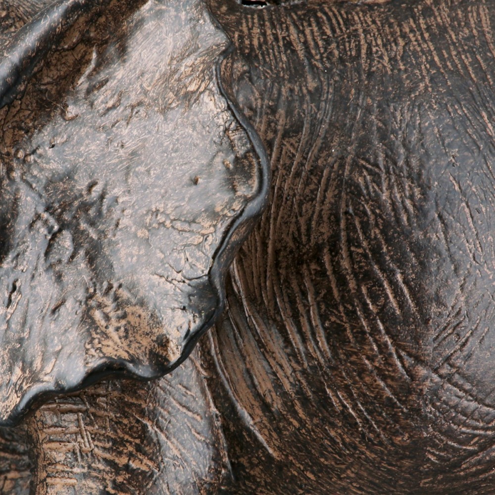 Figure Elephant Synthetic Resin Brown 18X18X12Cm 18X18X12Cm