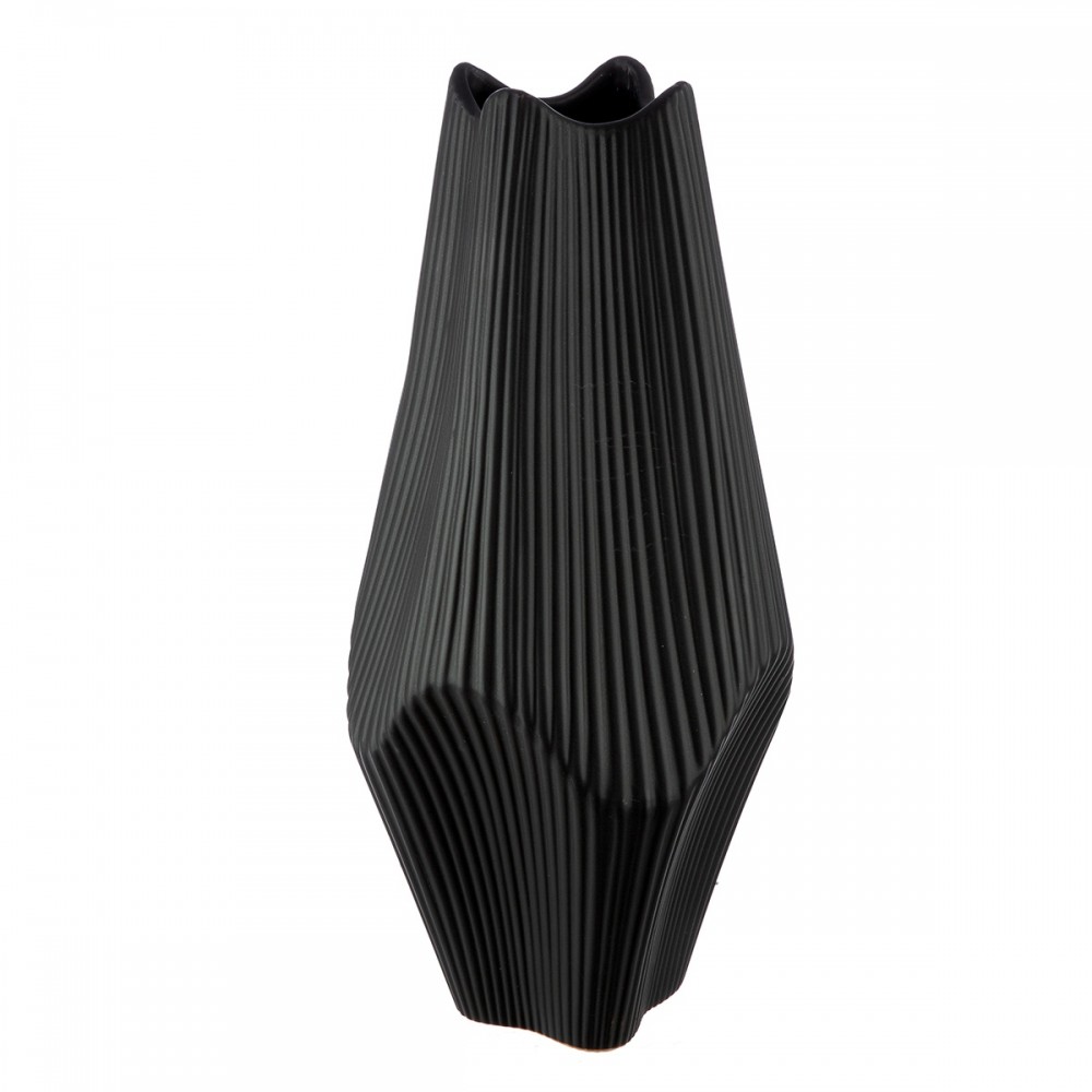 Βάζο Κεραμικό Μαύρο 15X15X30Cm 15X15X30Cm