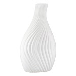 Βάζο Οργανικό Κεραμικό Λευκό 16X8X29Cm 16X8X29Cm