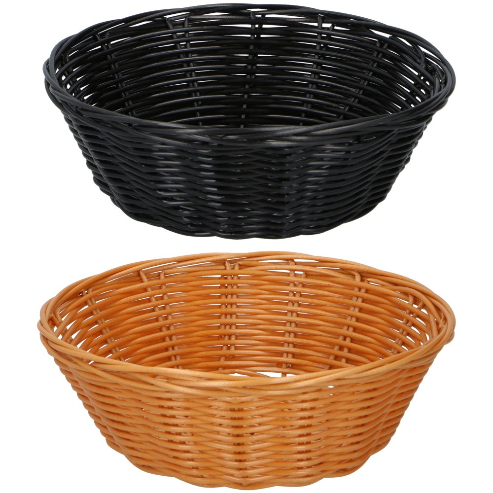 Καλάθια 20cm 2Τμχ Καφέ/Μαύρο ALPINA