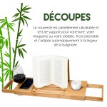 Ράφι Μπάνιου Επεκτάσιμο 50-92x18x4cm Μπαμπού