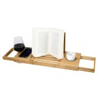 Ράφι Μπάνιου Επεκτάσιμο 50-92x18x4cm Μπαμπού