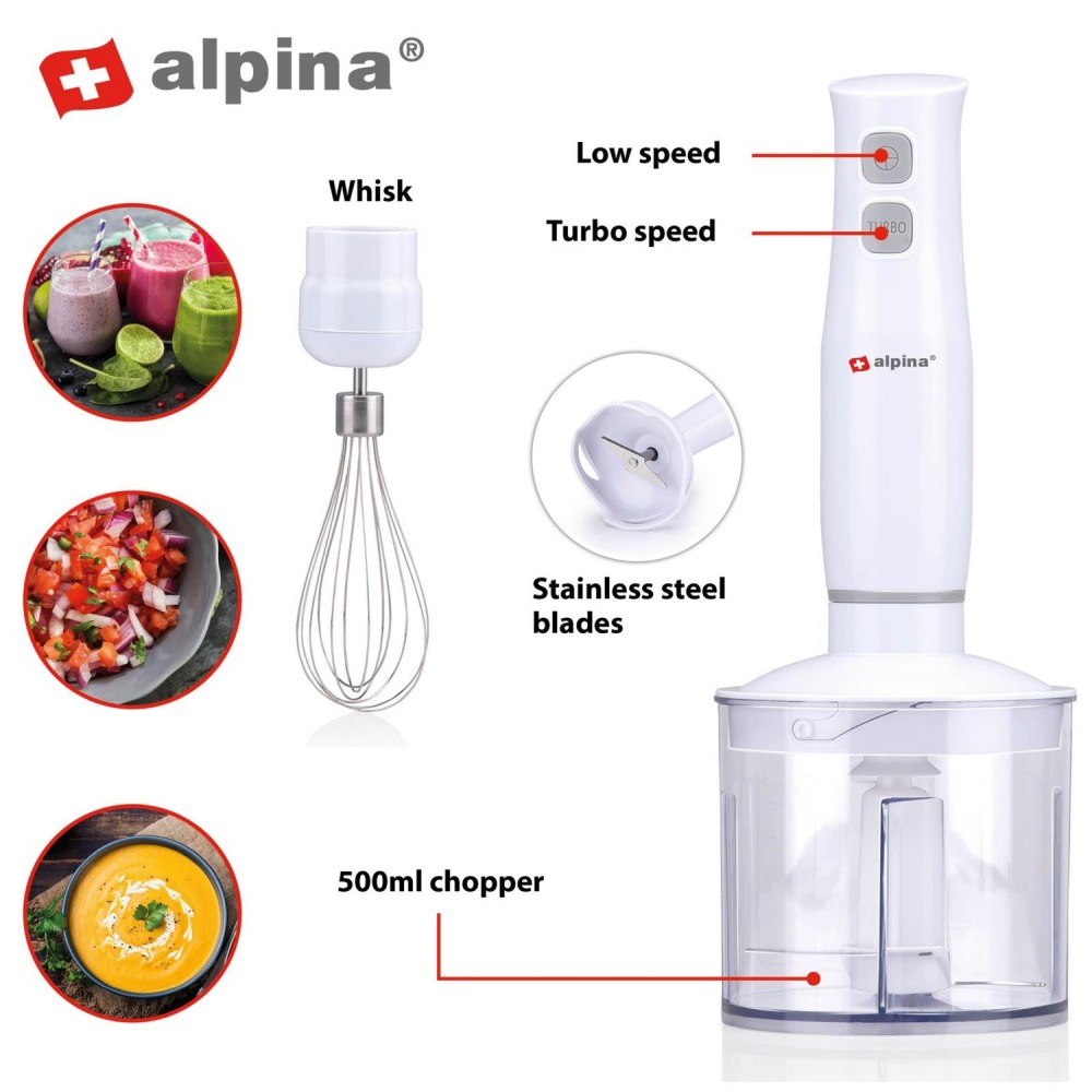 Σετ Χειρός Μπλέντερ 400W ALPINA