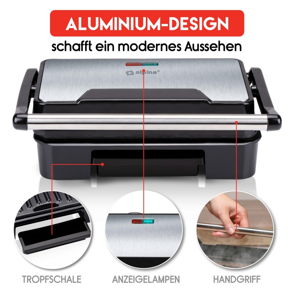 Συσκευή Panini 750W ALPINA
