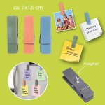 Μαγνητάκια Σημειώσεων Πολύχρωμα 7x1.5cm 4Τμχ
