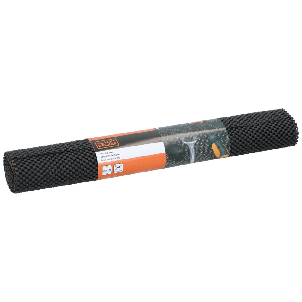 Χαλάκι Αντιολισθητικό Γκρι/Μαύρο 45x125cm PVC BLACK+DECKER 2Τμχ