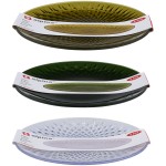 Πιάτα Διάφανα/Πράσινα/Χρυσά 25cm 2Τμχ ALPINA