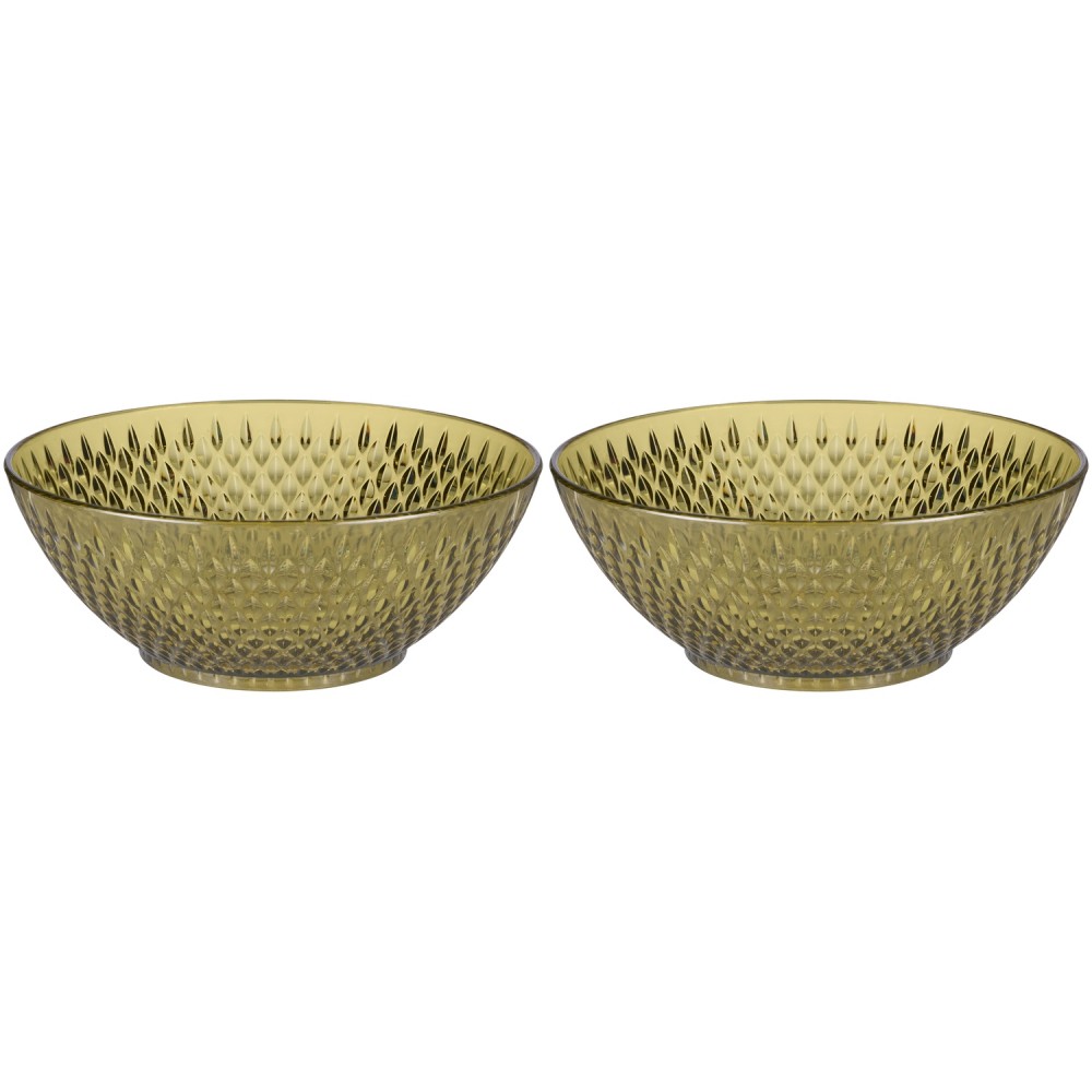 Μπολ Διάφανα/Πράσινα/Χρυσά 14.5cm 2Τμχ ALPINA
