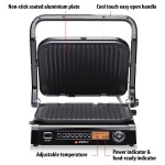 Γκριλ Επαφής 230V 2100W Ανοξείδωτο ALPINA