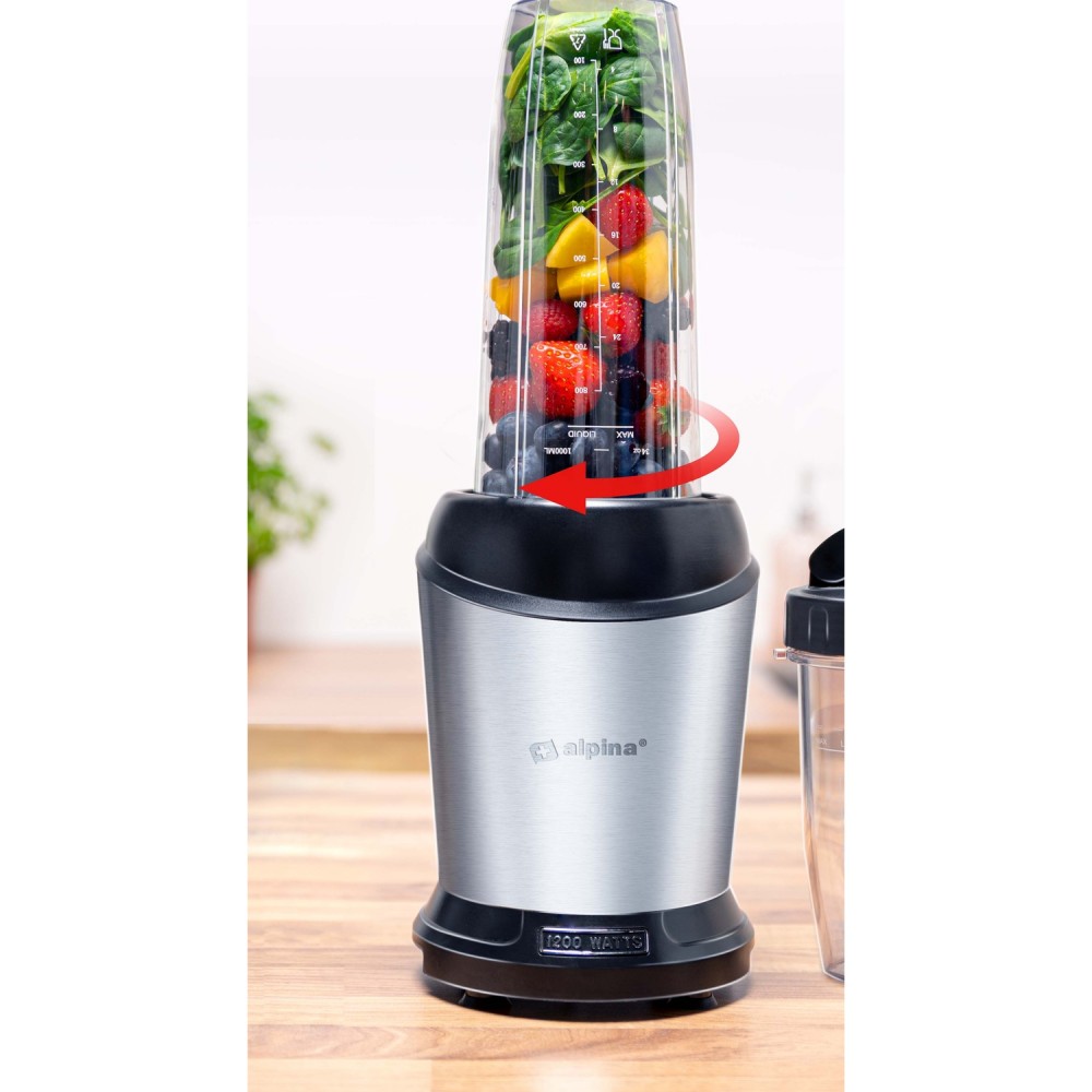 Smoothie Maker 220-240V 1200W Ανοξείδωτος ALPINA