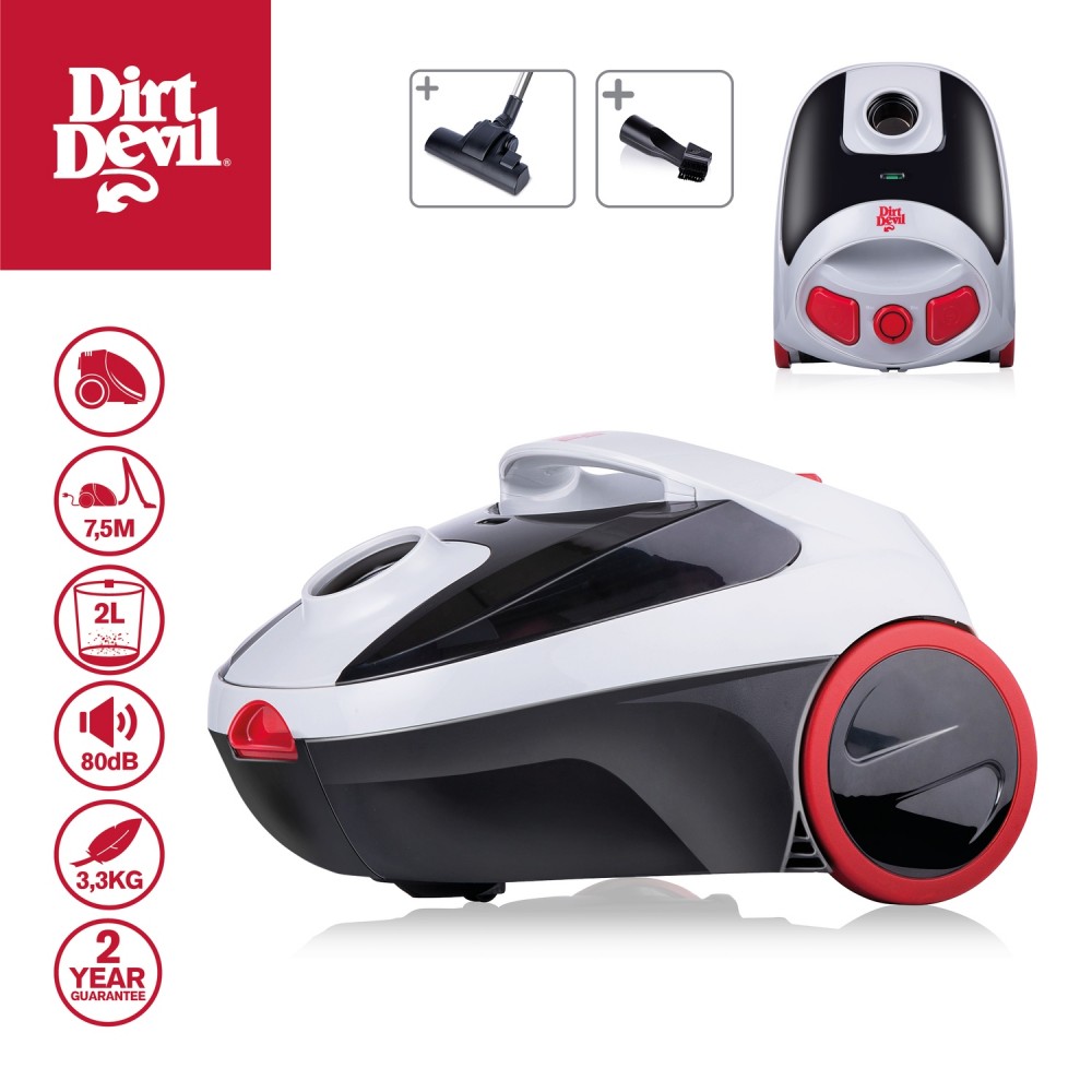 Ηλεκτρική Σκούπα με Σακούλα 2.0L 800W DIRT DEVIL